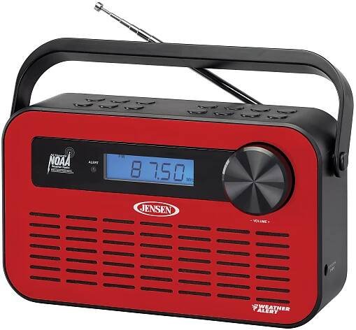Portable Digital AM-FM Weather Radio with Weather Alert