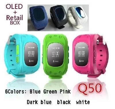 GPS Tracker hodinky Q50 pro děti SOS nouzové Anti Lost GSM Smart mobilní telefon App náramek Wristband Alarm pro Android iOS