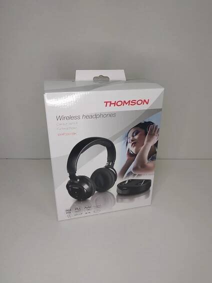 Sluchátka Thomson WHP3001 bezdrátová, FM přenos 990 Kč