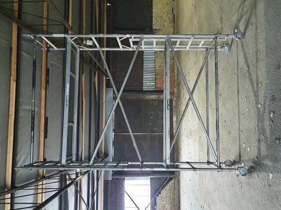Použité hliníkové lešení Euro Tower - pracovní výška 5.2m