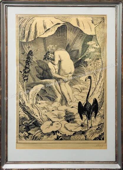 Aukce obrazů | Rajská sonáta - Únos | Švabinský Max | Galerie Národní 25 s.r.o.