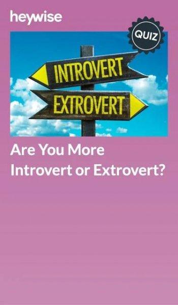 Find Out If You're an Introvert or Extrovert! - Heywise | Extroverted introvert, Introvert extrovert quiz, Extrovert