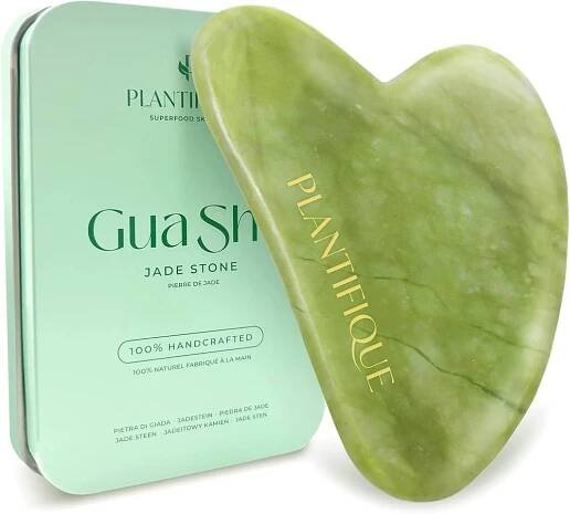 Plantifique Masážní Přístroj Gua Sha Green Jade 8x5x0,45
