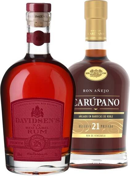 Set Davidsen's XO Red Label + Carúpano Reserva Privada 21 - Tmavý rum | Svět nápojů