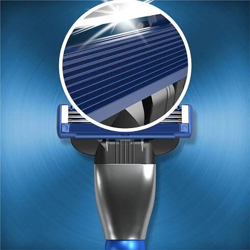 GILLETTE Mach3 Turbo holicí strojek + hlavice 5 ks