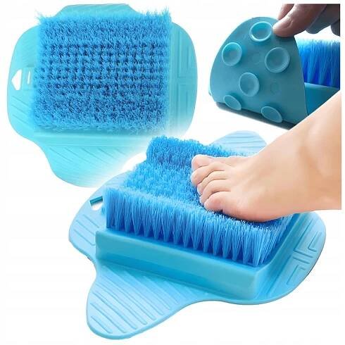 Koupelový kartáč KARTÁČ NA MYTÍ NOHOU S PŘÍSAVKAMI DO SPRCHY