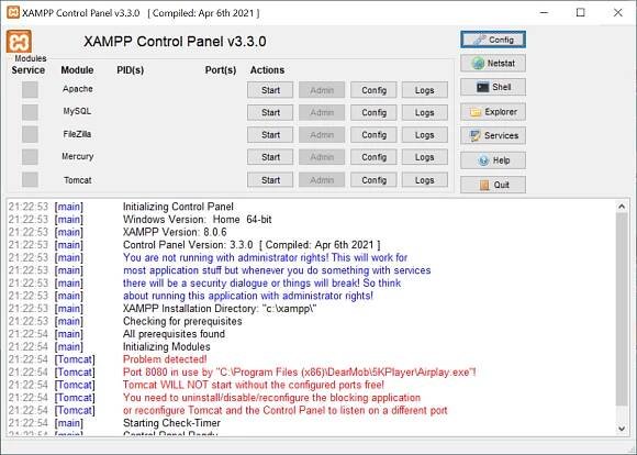 XAMPP 7.4.29, 8.0.19 & 8.1.6 Download