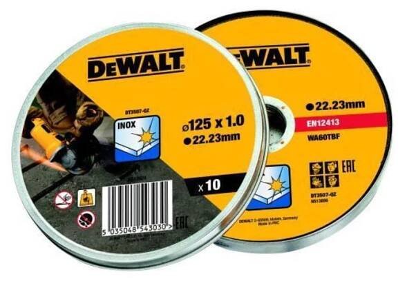 DeWALT DT3507 Kotouč řezný 10ks 125x22,2x1,0 mm na nerez