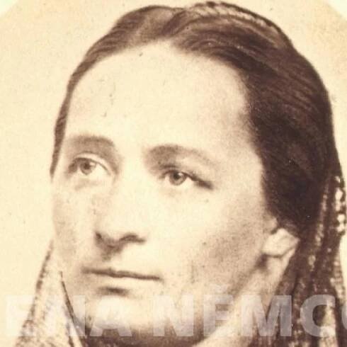 Božena Němcová (J. Maloch, asi 1854)