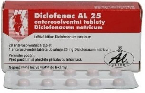 DICLOFENAC AL 25 mg 20 tablet