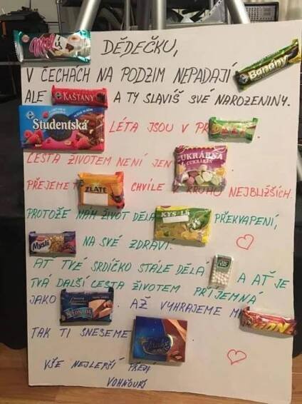 Vtipné narozeninové přání přímo "k sežrání". - Lepilova.cz