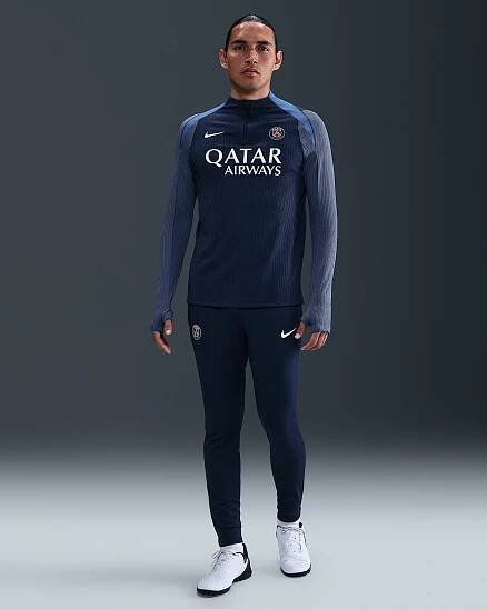 Pánské pleteninové fotbalové kalhoty Nike Dri-FIT ADV Paris Saint-Germain Strike Elite - Midnight Navy/Hyper Royal/Bílá