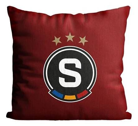 Polštářek Sparta logo rudý - AC Sparta Praha