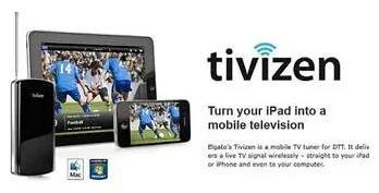 Elgato Tivizen mobilní bezdrátový DVB-T televizní příjmač pro iPod, iPhone, iPad a Mac