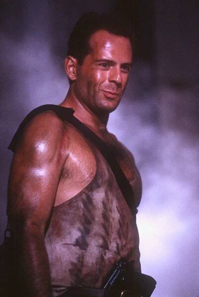 Remember when Bruce Willis’ ‘Die Hard’ character fought terrorists at a Christmas party in a tank top?