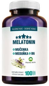 Pharma Activ Melatonin Mučenka Meduňka B6 100tablet - srovnání cen | Leano.cz