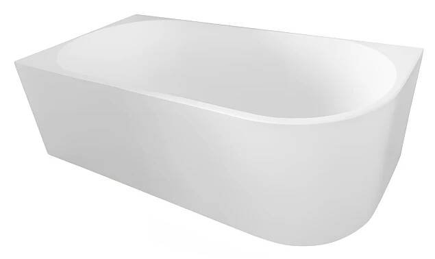 Aqualine Tibera Vana 170x80 cm, bílá, ke zdi, levá E1026