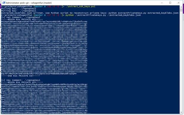 Extracting private keys