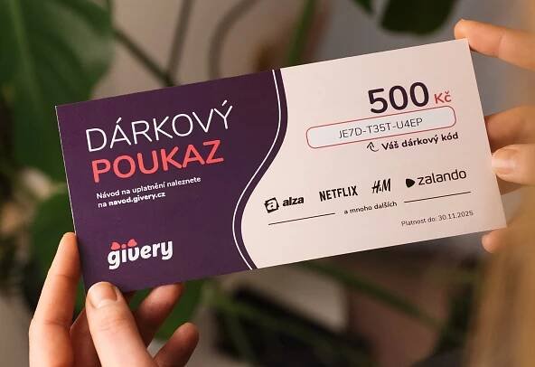 Vytištěný dárkový poukaz