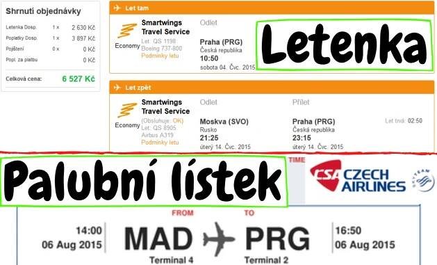 Palubní lístek [Vstupenka]: Boarding passTisk & v mobilu