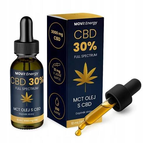 MOVit CBD 30% MCT Full Spectrum olej 10 ml