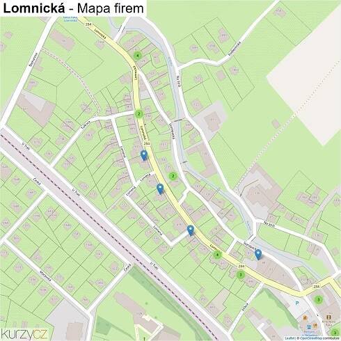 Lomnická - mapy | Kurzy.cz