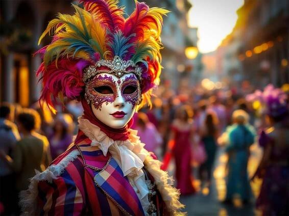 Ai Generované, Maska, Karneval, Benátky