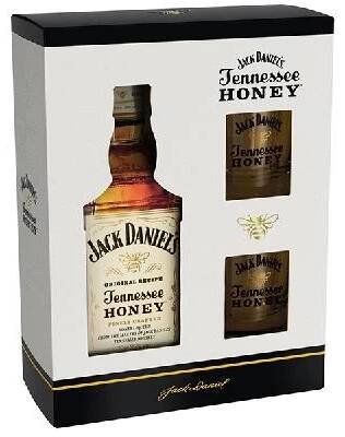 Jack Daniels Honey 0,7l 35% + 2x sklo dárkové balení