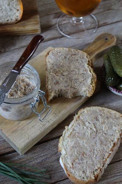 Rillettes | Tonijnsalade recept, Roomkaas hapjes, Eten recepten