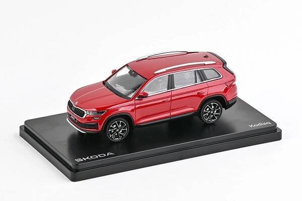 Abrex model Škoda Kodiaq FL (2021) - Červená Velvet Metalíza (1:43)