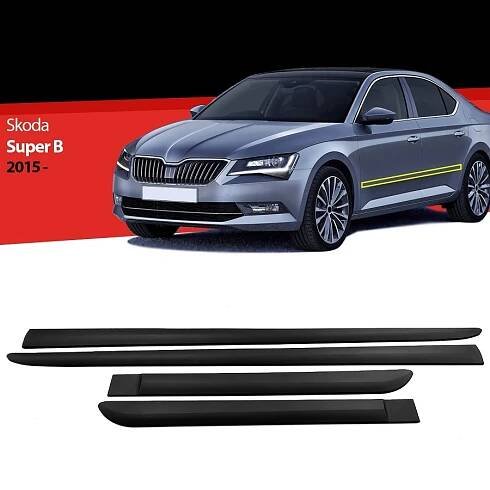 Boční ochranné lišty dveří Škoda Superb III (2015 - 2024) - S DiZAYN