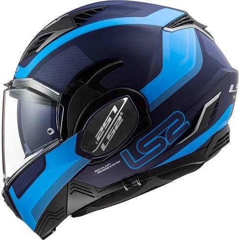 Překlápěcí přilba na motorku LS2 FF900 Valiant II Orbit modrá