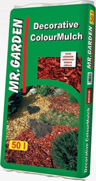 Mr. Garden Dekorativní barevná štěpka cihlová 50 l od 121 Kč