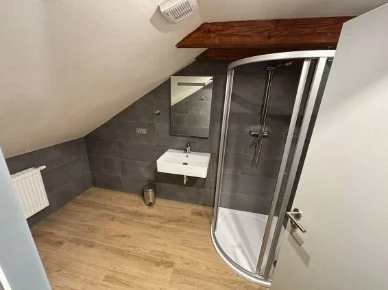 Koupelna v ubytování Apartments Gato Karlovy Vary Jenišov