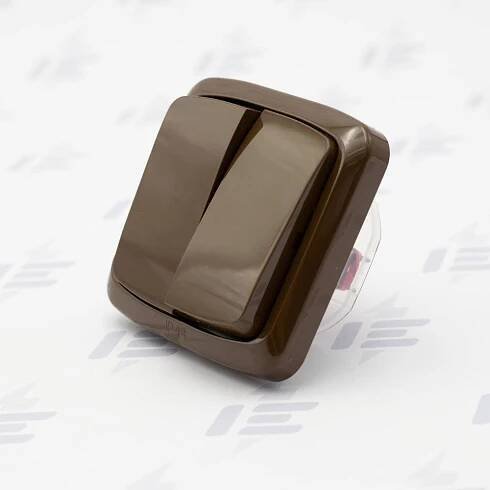 TANGO IP44 Kompletní vypínač č. 6+6 s rámečkem 3558A-52940 H