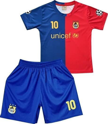 Numberoplus dětský fotbalový dres Komplet FC Barcelona Leo Messi