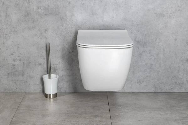 ISVEA - VEA závěsná WC mísa Rimless, 34,5x52cm, bílá (10VA02001)