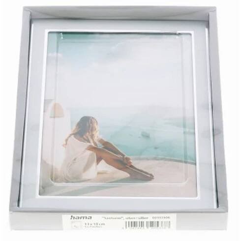 Hama portrétový rámeček SANTORINI, 13x18 cm, stříbrná - Hama - Portrétové rámečky - Alba a rámečky - Hamashop.cz