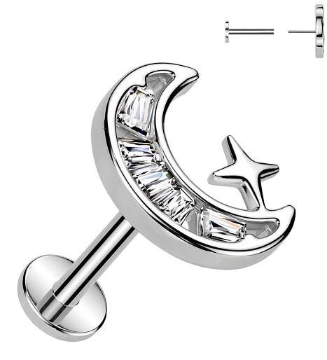 Labreta - PUSH IN piercing do brady | Šperky4U.eu 