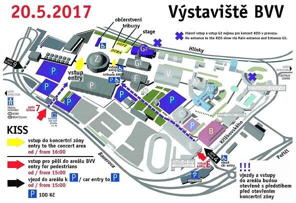 Důležité informace pro návštěvníky KISS - Veletrhy Brno