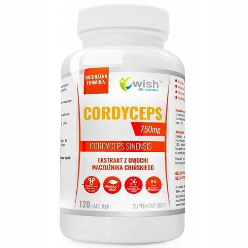 Cordyceps 40% 750mg IMUNITA POZITIVNÍ NÁLADA VÍCE ENERGIE 120 kapslí