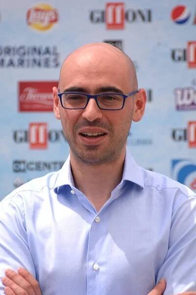 Giffoni Valle Piana, Sa, Itálie - 25 července 2018: Salvatore Aranzulla v Giffoni filmový Festival 2018 - na 25 července 2018 v Giffoni Valle Piana, Itálie — Stock obrázek
