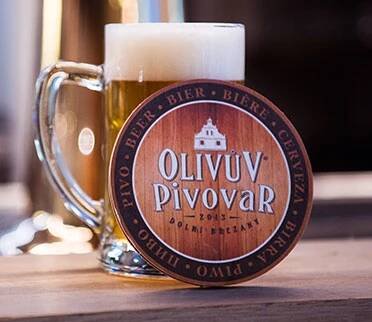 Papírový podtácek - Olivův pivovar