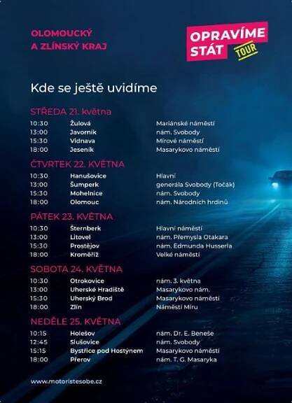 Opravíme stát TOUR