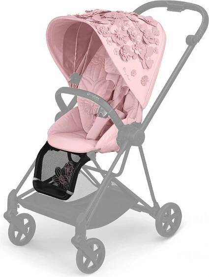 Cybex MIOS SIMPLY FLOWERS PINK Seat pack light pink