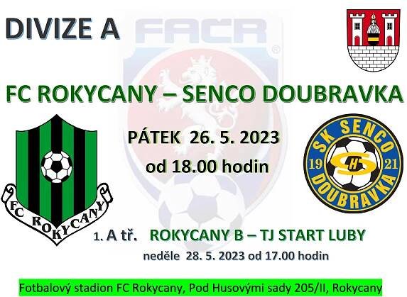 FC Rokycany - Senco Doubravka: Rokycany