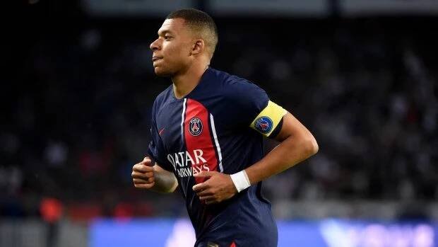 Kylian Mbappé během utkání PSG proti Clermontu