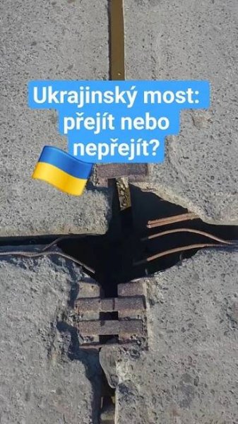 Most na Ukrajině, který drží jen silou vůle! Neuvěříš, že po tomhle ještě chodí lidé