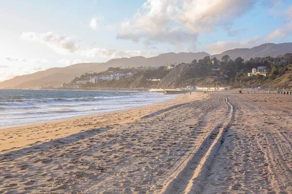 Pláž, Pacific Palisades, Kalifornie