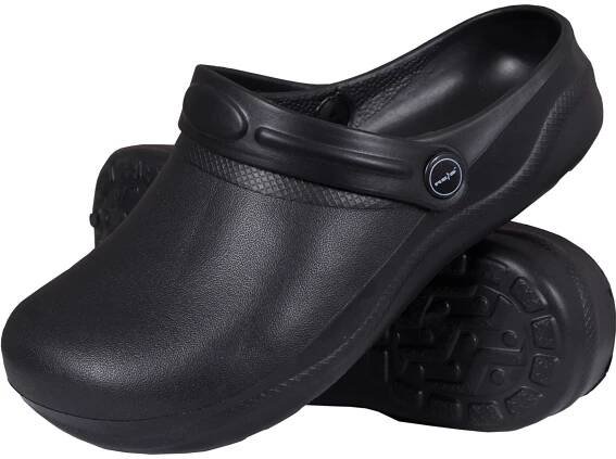 Černé uzavřené kroksy LAB BLACK